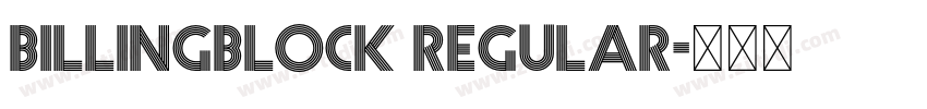 Billingblock Regular字体转换